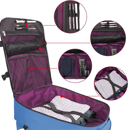 Small Carry-on Personal Item Backpack with luggage strap, Laptop Backpack for Men and Women, Business Travel Gym Sport, Pewter