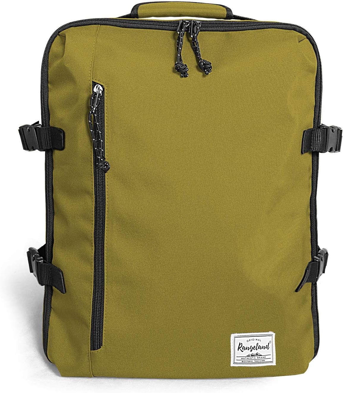 Small Carry-on Personal Item Backpack with luggage strap, Laptop Backpack for Men and Women, Business Travel Gym Sport, Pewter
