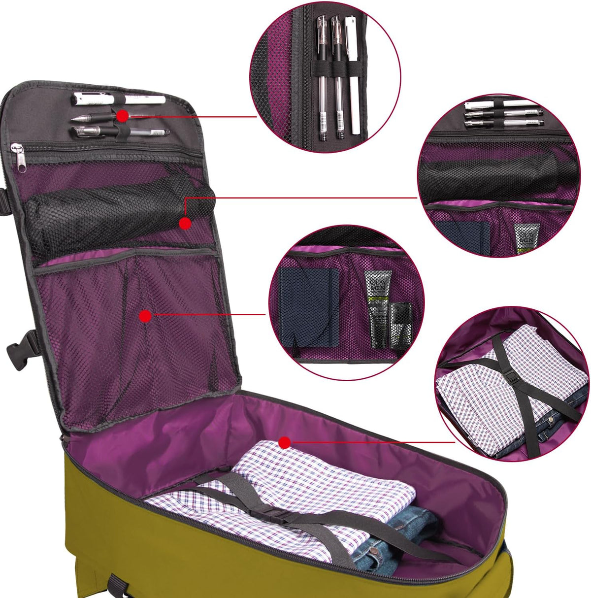Small Carry-on Personal Item Backpack with luggage strap, Laptop Backpack for Men and Women, Business Travel Gym Sport, Pewter
