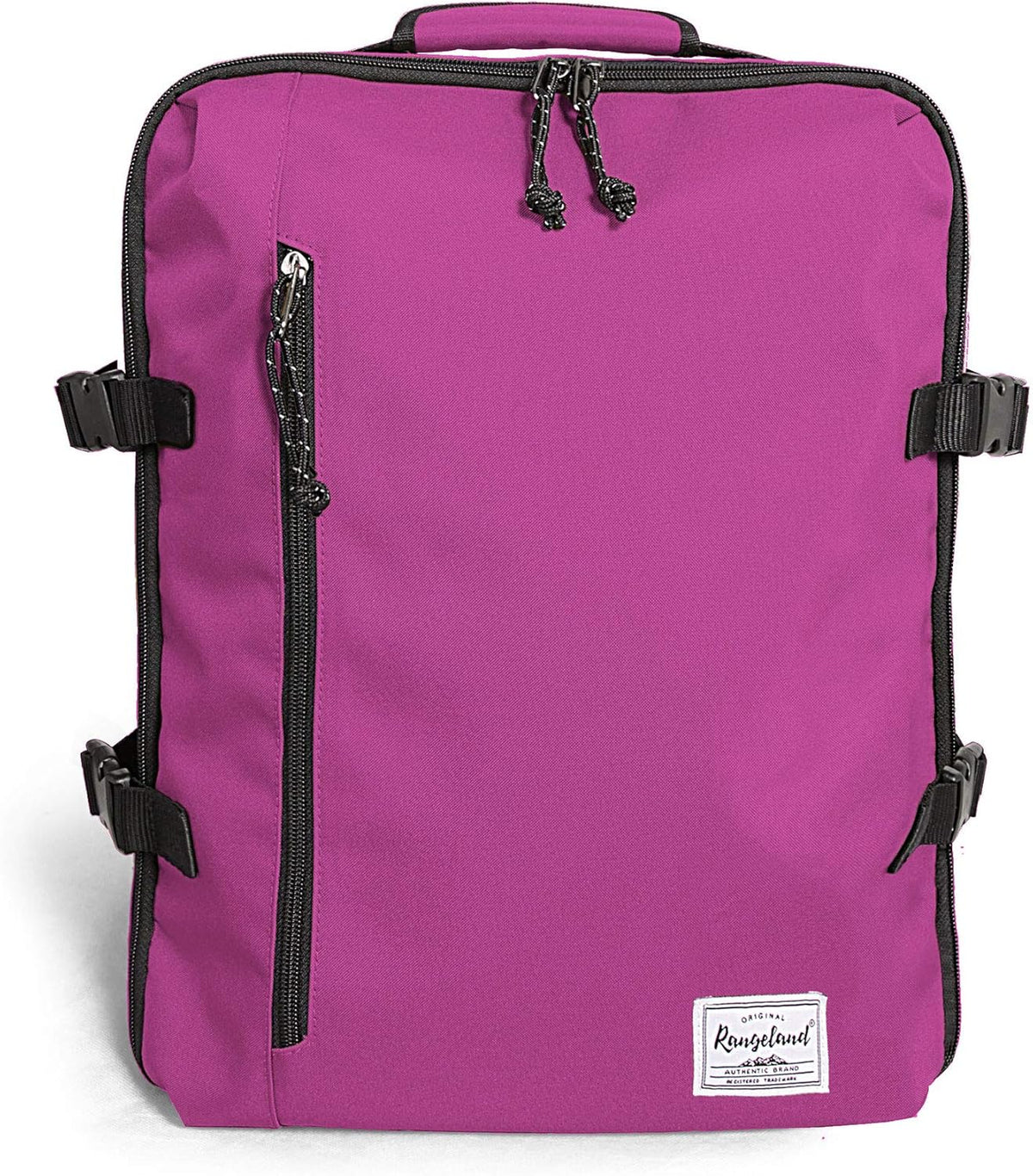 Small Carry-on Personal Item Backpack with luggage strap, Laptop Backpack for Men and Women, Business Travel Gym Sport, Pewter