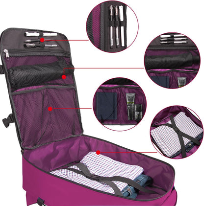 Small Carry-on Personal Item Backpack with luggage strap, Laptop Backpack for Men and Women, Business Travel Gym Sport, Pewter