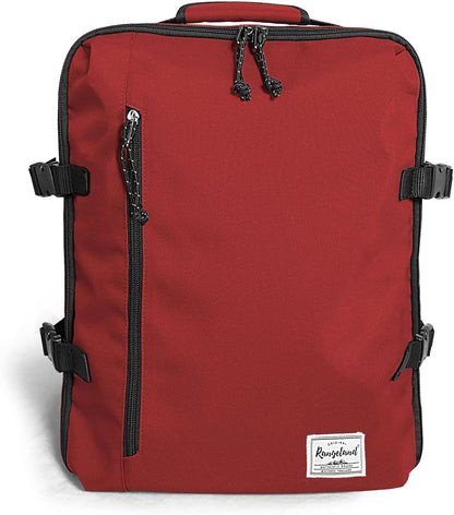 Small Carry-on Personal Item Backpack with luggage strap, Laptop Backpack for Men and Women, Business Travel Gym Sport, Pewter