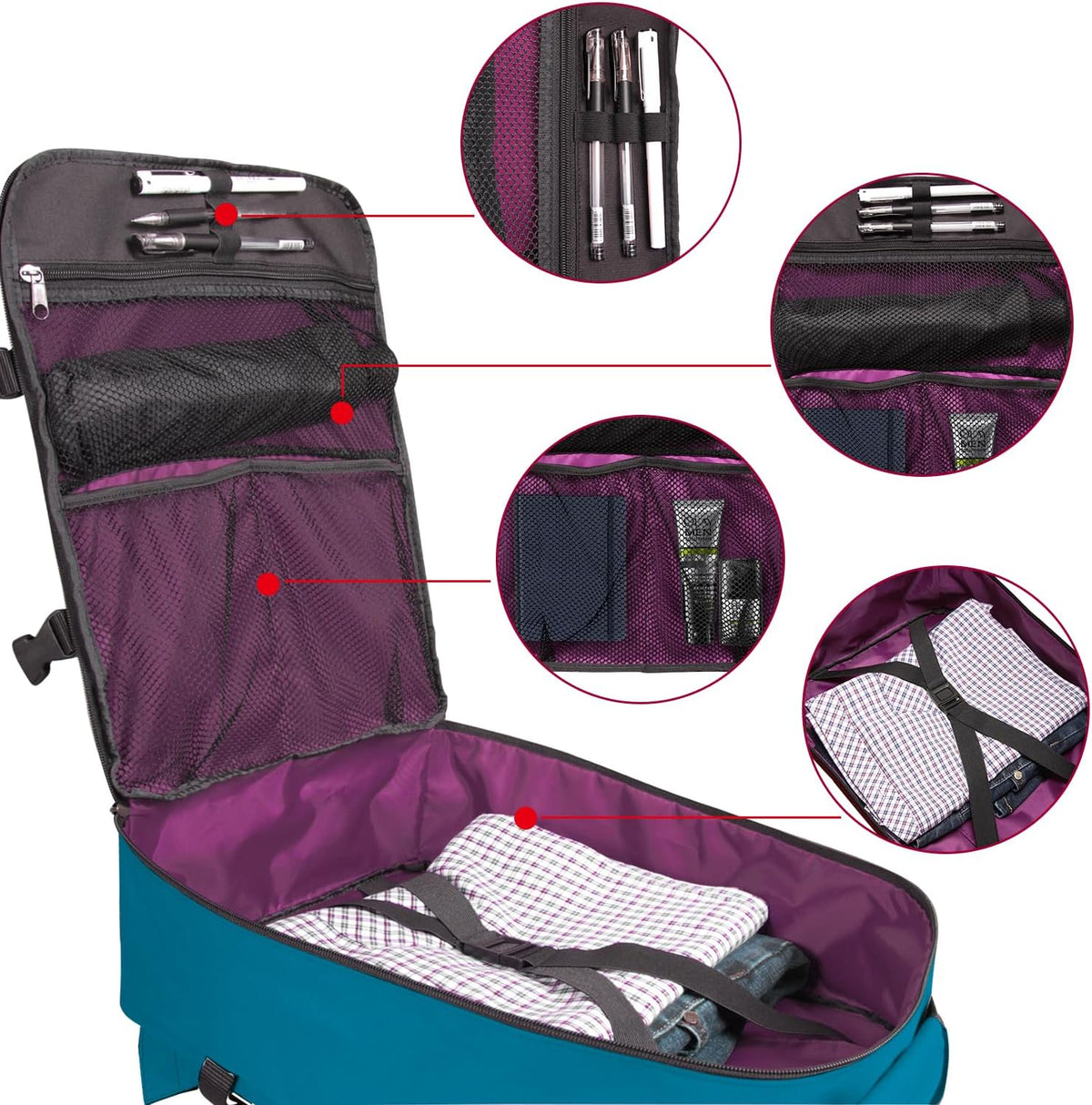 Small Carry-on Personal Item Backpack with luggage strap, Laptop Backpack for Men and Women, Business Travel Gym Sport, Pewter