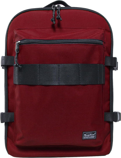 Small Carry-on Personal Item Backpack with luggage strap, Laptop Backpack for Men and Women, Business Travel Gym Sport, Pewter