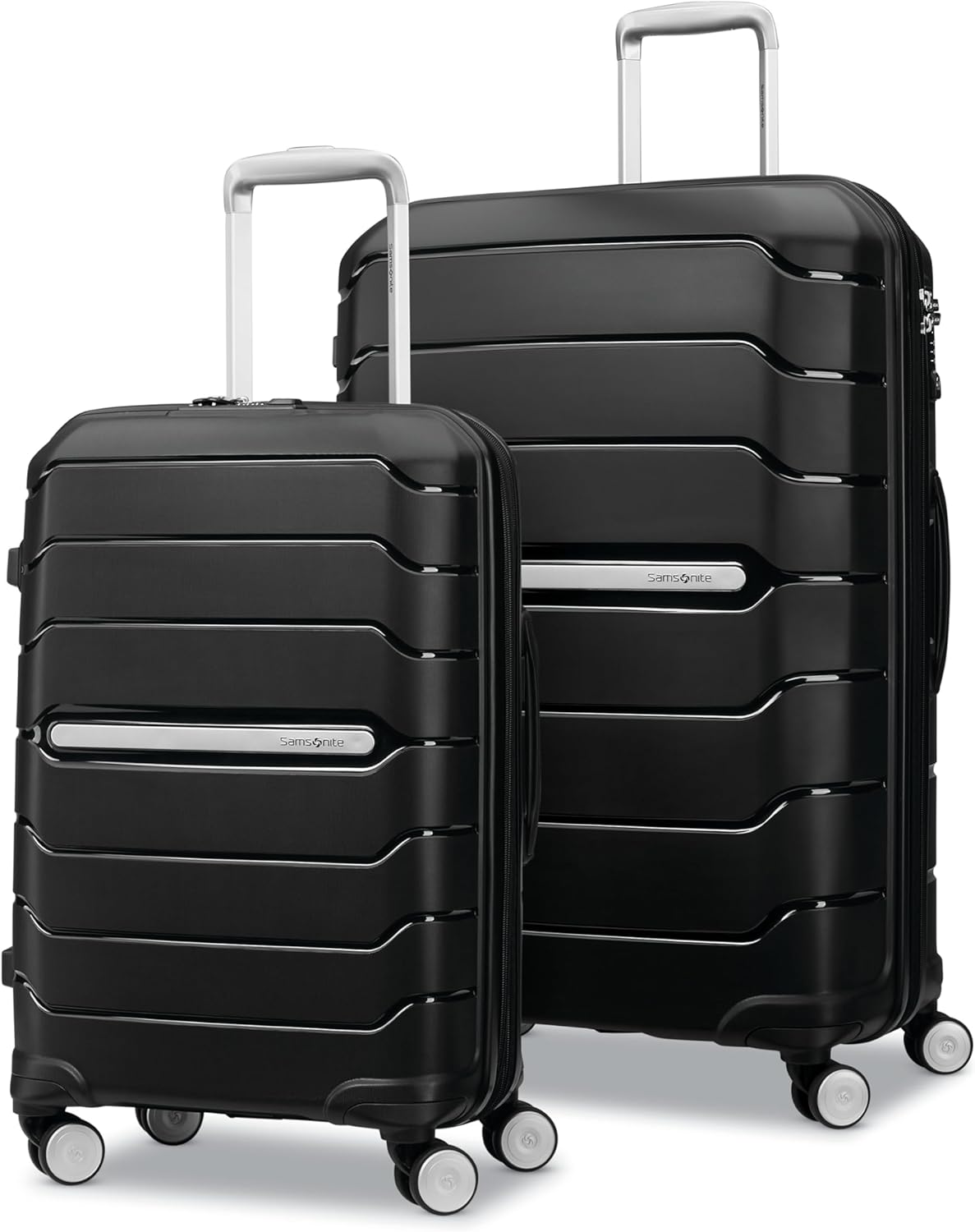 Freeform Hardside Carry-On Luggage with Spinner Wheels - Hardshell Suitcase - TSA, Airline-Approved - Expandable Hard Shell, Smooth Rolling Wheels for Lightweight Travel - Navy