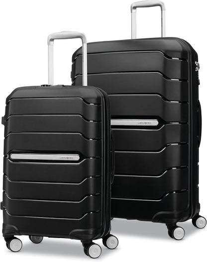 Freeform Hardside Carry-On Luggage with Spinner Wheels - Hardshell Suitcase - TSA, Airline-Approved - Expandable Hard Shell, Smooth Rolling Wheels for Lightweight Travel - Navy