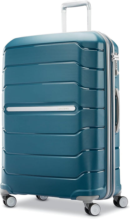 Freeform Hardside Carry-On Luggage with Spinner Wheels - Hardshell Suitcase - TSA, Airline-Approved - Expandable Hard Shell, Smooth Rolling Wheels for Lightweight Travel - Navy