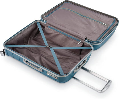 Freeform Hardside Carry-On Luggage with Spinner Wheels - Hardshell Suitcase - TSA, Airline-Approved - Expandable Hard Shell, Smooth Rolling Wheels for Lightweight Travel - Navy