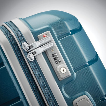 Freeform Hardside Carry-On Luggage with Spinner Wheels - Hardshell Suitcase - TSA, Airline-Approved - Expandable Hard Shell, Smooth Rolling Wheels for Lightweight Travel - Navy