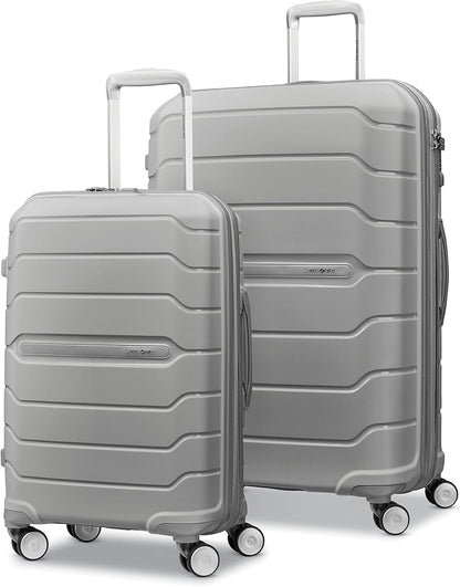 Freeform Hardside Carry-On Luggage with Spinner Wheels - Hardshell Suitcase - TSA, Airline-Approved - Expandable Hard Shell, Smooth Rolling Wheels for Lightweight Travel - Navy