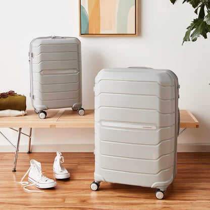 Freeform Hardside Carry-On Luggage with Spinner Wheels - Hardshell Suitcase - TSA, Airline-Approved - Expandable Hard Shell, Smooth Rolling Wheels for Lightweight Travel - Navy