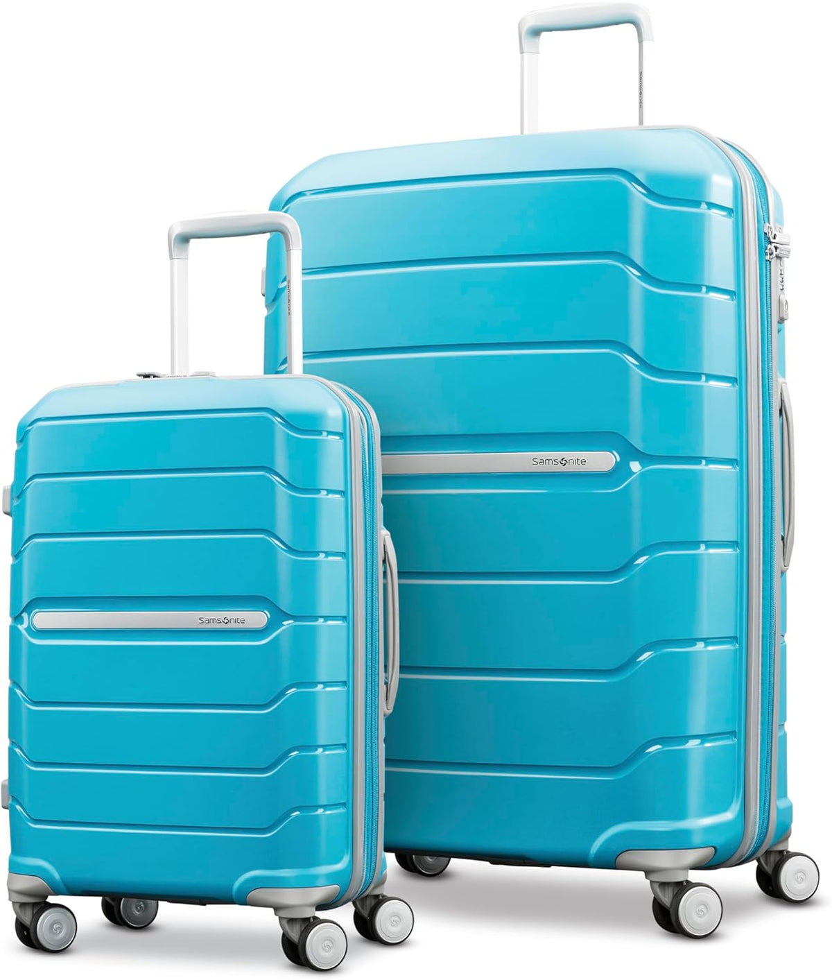 Freeform Hardside Carry-On Luggage with Spinner Wheels - Hardshell Suitcase - TSA, Airline-Approved - Expandable Hard Shell, Smooth Rolling Wheels for Lightweight Travel - Navy