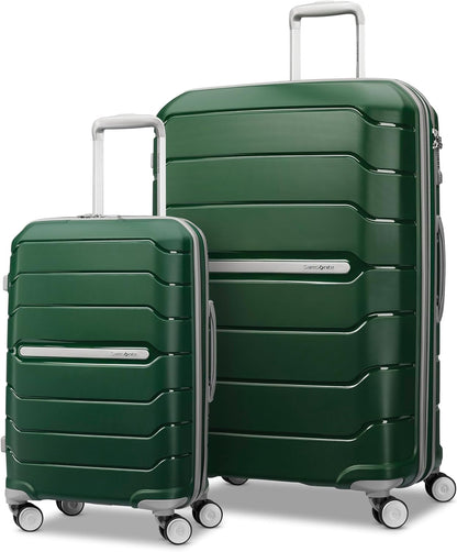 Freeform Hardside Carry-On Luggage with Spinner Wheels - Hardshell Suitcase - TSA, Airline-Approved - Expandable Hard Shell, Smooth Rolling Wheels for Lightweight Travel - Navy