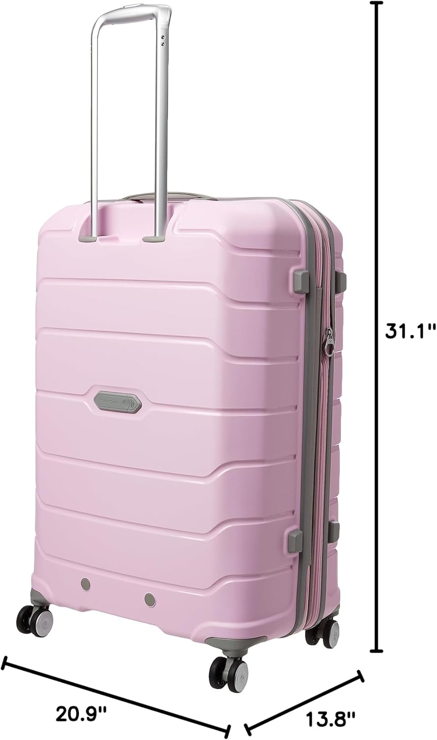 Freeform Hardside Carry-On Luggage with Spinner Wheels - Hardshell Suitcase - TSA, Airline-Approved - Expandable Hard Shell, Smooth Rolling Wheels for Lightweight Travel - Navy
