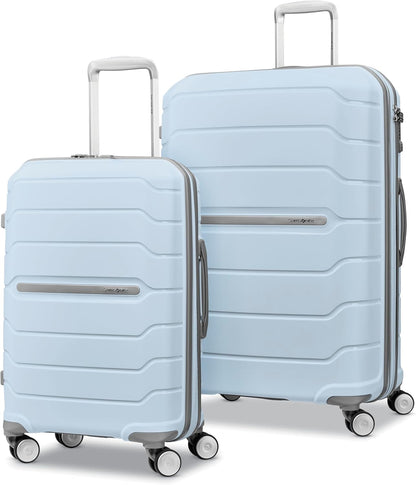 Freeform Hardside Carry-On Luggage with Spinner Wheels - Hardshell Suitcase - TSA, Airline-Approved - Expandable Hard Shell, Smooth Rolling Wheels for Lightweight Travel - Navy