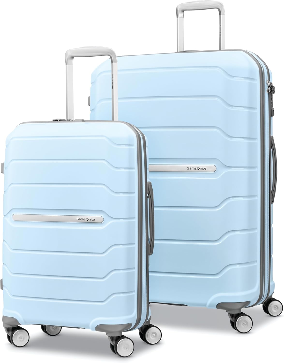 Freeform Hardside Carry-On Luggage with Spinner Wheels - Hardshell Suitcase - TSA, Airline-Approved - Expandable Hard Shell, Smooth Rolling Wheels for Lightweight Travel - Navy