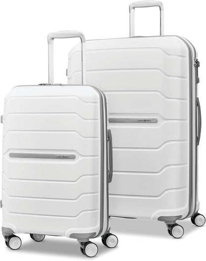 Freeform Hardside Carry-On Luggage with Spinner Wheels - Hardshell Suitcase - TSA, Airline-Approved - Expandable Hard Shell, Smooth Rolling Wheels for Lightweight Travel - Navy