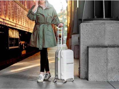 Freeform Hardside Carry-On Luggage with Spinner Wheels - Hardshell Suitcase - TSA, Airline-Approved - Expandable Hard Shell, Smooth Rolling Wheels for Lightweight Travel - Navy