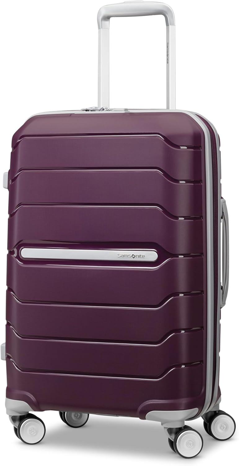 Freeform Hardside Carry-On Luggage with Spinner Wheels - Hardshell Suitcase - TSA, Airline-Approved - Expandable Hard Shell, Smooth Rolling Wheels for Lightweight Travel - Navy
