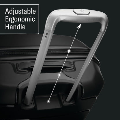 Freeform Hardside Carry-On Luggage with Spinner Wheels - Hardshell Suitcase - TSA, Airline-Approved - Expandable Hard Shell, Smooth Rolling Wheels for Lightweight Travel - Navy