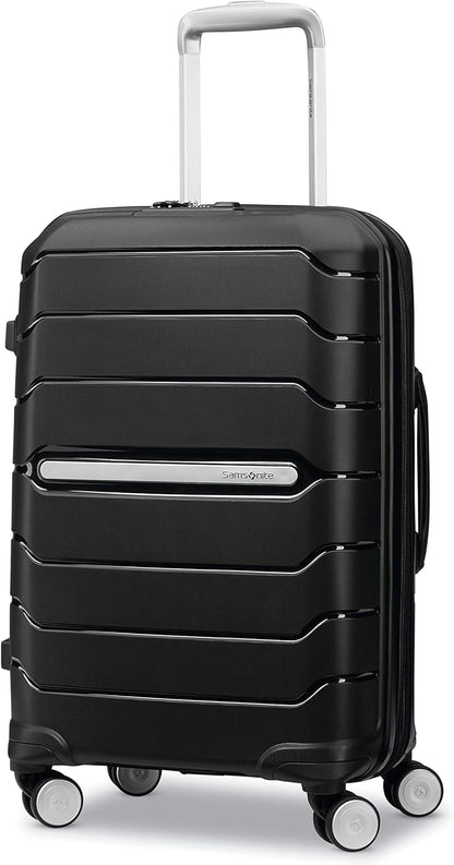 Freeform Hardside Carry-On Luggage with Spinner Wheels - Hardshell Suitcase - TSA, Airline-Approved - Expandable Hard Shell, Smooth Rolling Wheels for Lightweight Travel - Navy