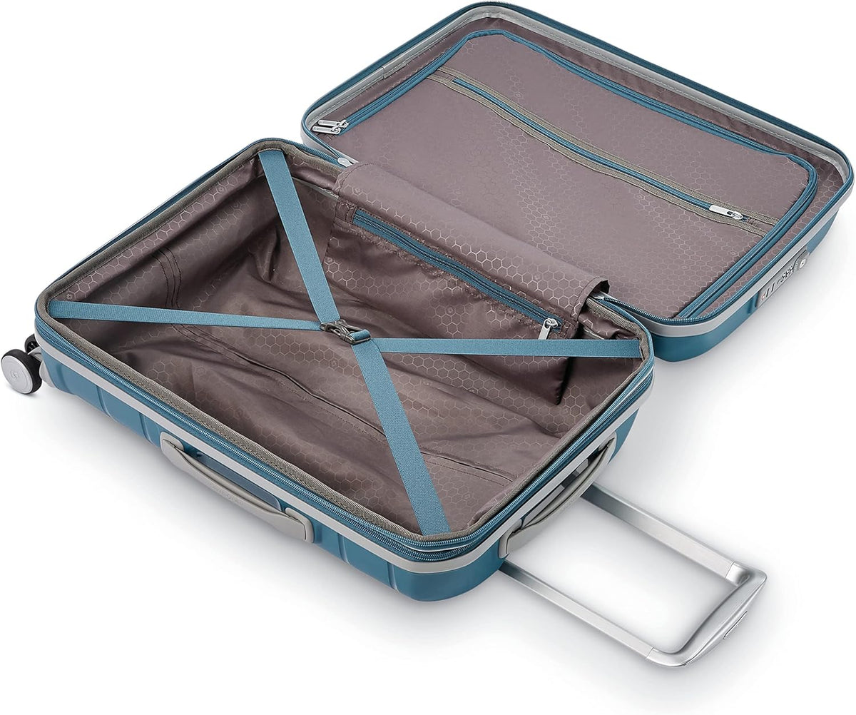 Freeform Hardside Carry-On Luggage with Spinner Wheels - Hardshell Suitcase - TSA, Airline-Approved - Expandable Hard Shell, Smooth Rolling Wheels for Lightweight Travel - Navy