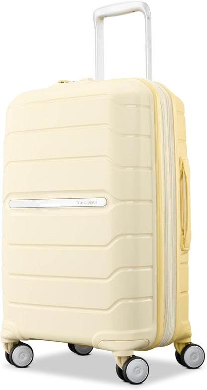 Freeform Hardside Carry-On Luggage with Spinner Wheels - Hardshell Suitcase - TSA, Airline-Approved - Expandable Hard Shell, Smooth Rolling Wheels for Lightweight Travel - Navy