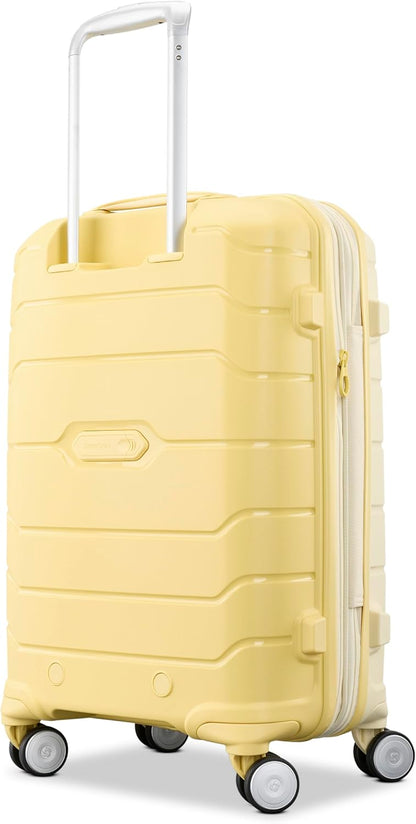 Freeform Hardside Carry-On Luggage with Spinner Wheels - Hardshell Suitcase - TSA, Airline-Approved - Expandable Hard Shell, Smooth Rolling Wheels for Lightweight Travel - Navy