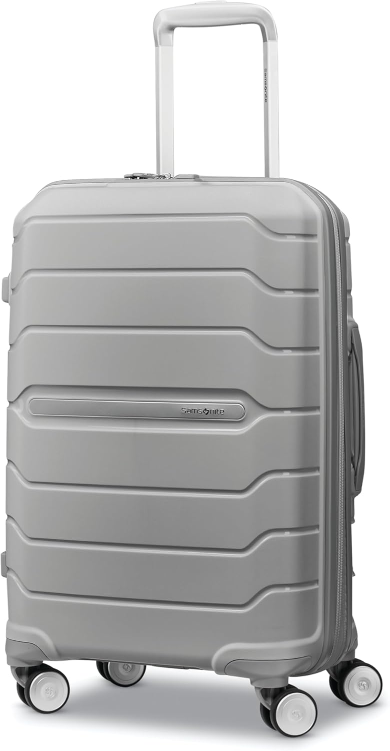 Freeform Hardside Carry-On Luggage with Spinner Wheels - Hardshell Suitcase - TSA, Airline-Approved - Expandable Hard Shell, Smooth Rolling Wheels for Lightweight Travel - Navy