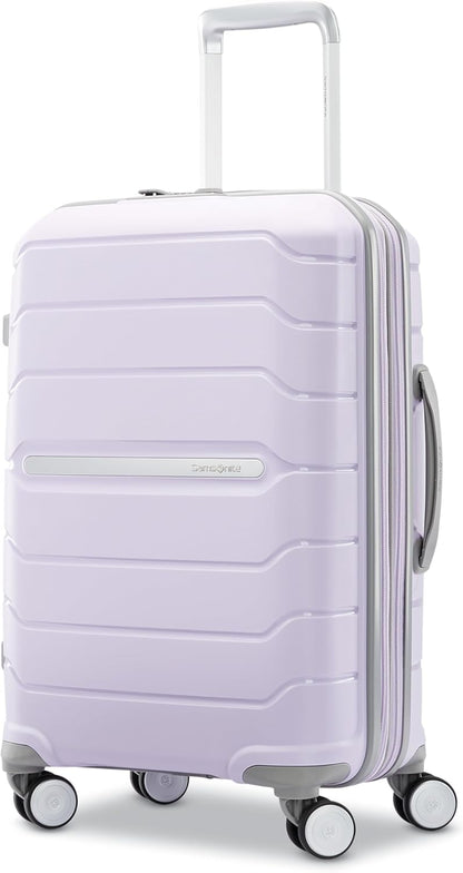 Freeform Hardside Carry-On Luggage with Spinner Wheels - Hardshell Suitcase - TSA, Airline-Approved - Expandable Hard Shell, Smooth Rolling Wheels for Lightweight Travel - Navy