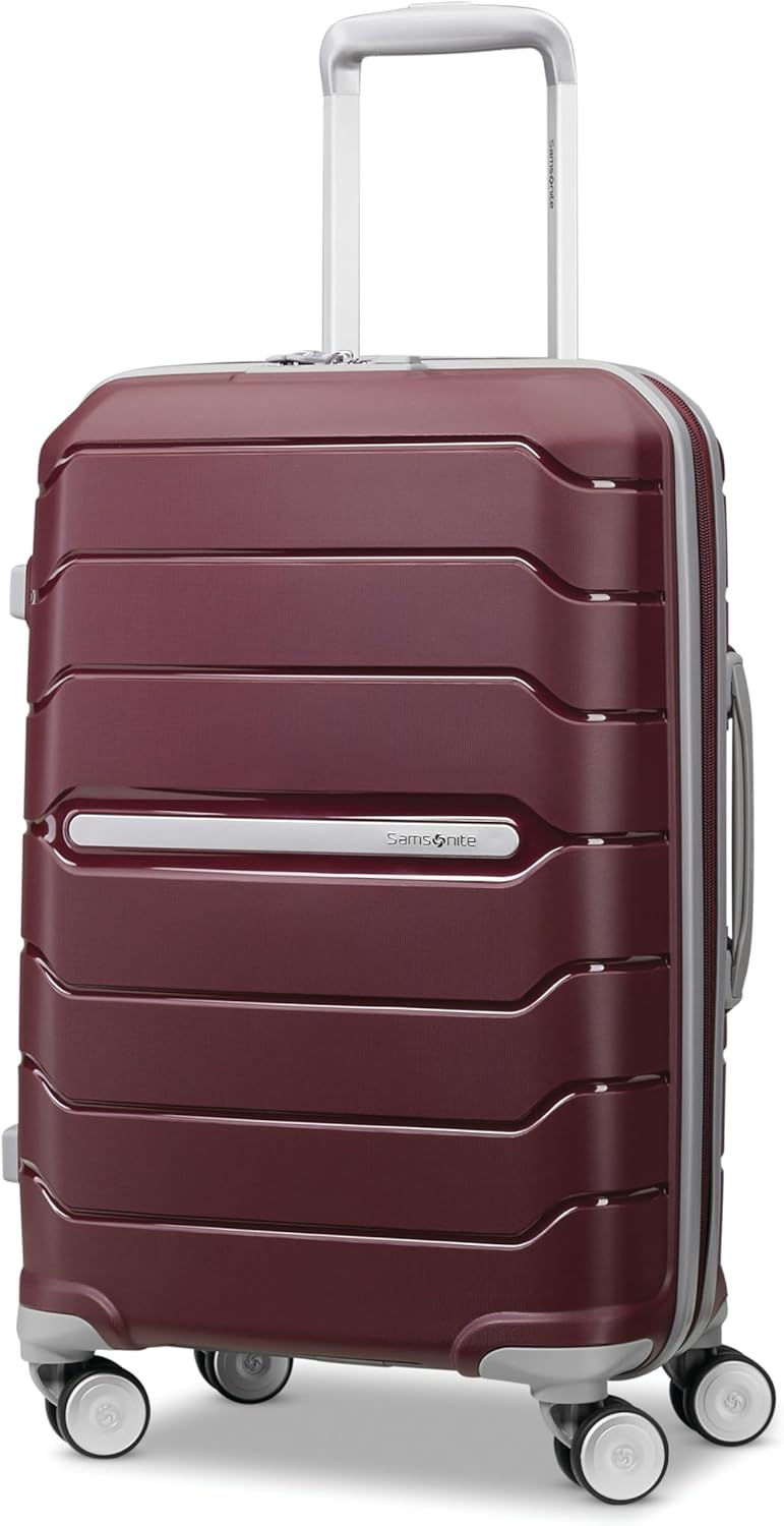 Freeform Hardside Carry-On Luggage with Spinner Wheels - Hardshell Suitcase - TSA, Airline-Approved - Expandable Hard Shell, Smooth Rolling Wheels for Lightweight Travel - Navy
