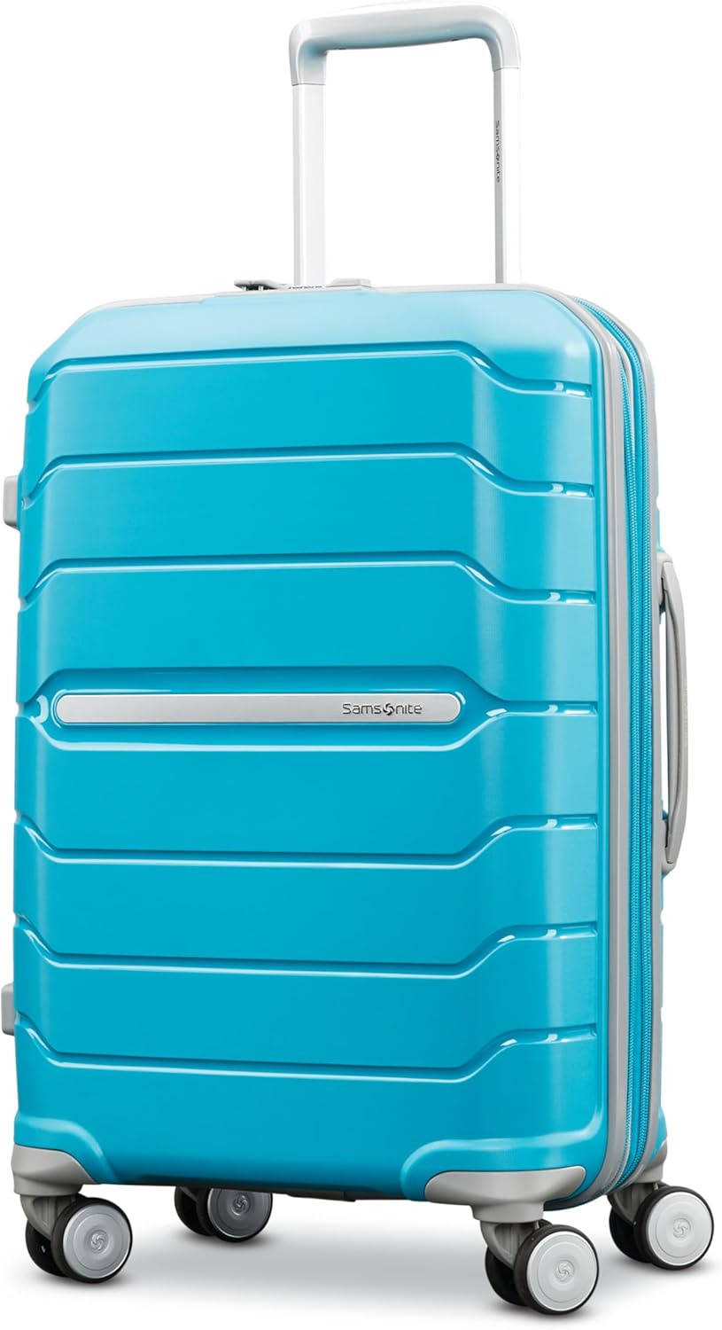 Freeform Hardside Carry-On Luggage with Spinner Wheels - Hardshell Suitcase - TSA, Airline-Approved - Expandable Hard Shell, Smooth Rolling Wheels for Lightweight Travel - Navy