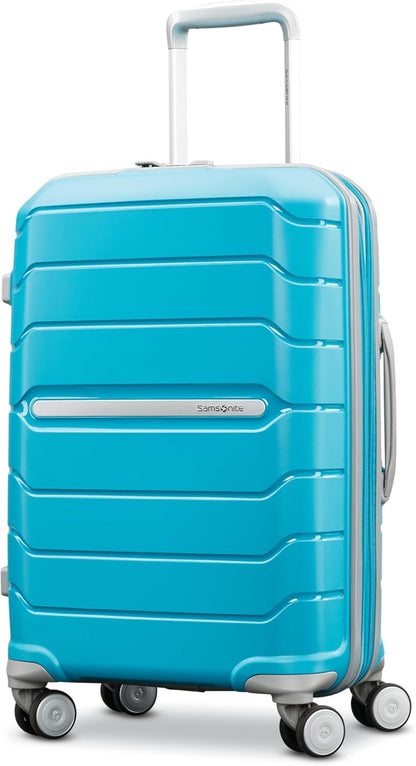 Freeform Hardside Carry-On Luggage with Spinner Wheels - Hardshell Suitcase - TSA, Airline-Approved - Expandable Hard Shell, Smooth Rolling Wheels for Lightweight Travel - Navy