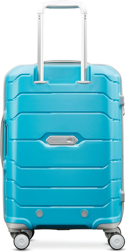 Freeform Hardside Carry-On Luggage with Spinner Wheels - Hardshell Suitcase - TSA, Airline-Approved - Expandable Hard Shell, Smooth Rolling Wheels for Lightweight Travel - Navy