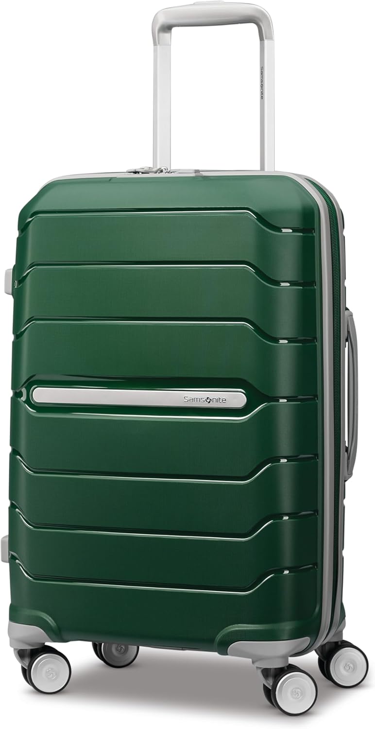 Freeform Hardside Carry-On Luggage with Spinner Wheels - Hardshell Suitcase - TSA, Airline-Approved - Expandable Hard Shell, Smooth Rolling Wheels for Lightweight Travel - Navy