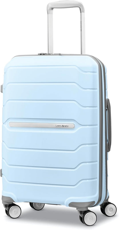 Freeform Hardside Carry-On Luggage with Spinner Wheels - Hardshell Suitcase - TSA, Airline-Approved - Expandable Hard Shell, Smooth Rolling Wheels for Lightweight Travel - Navy