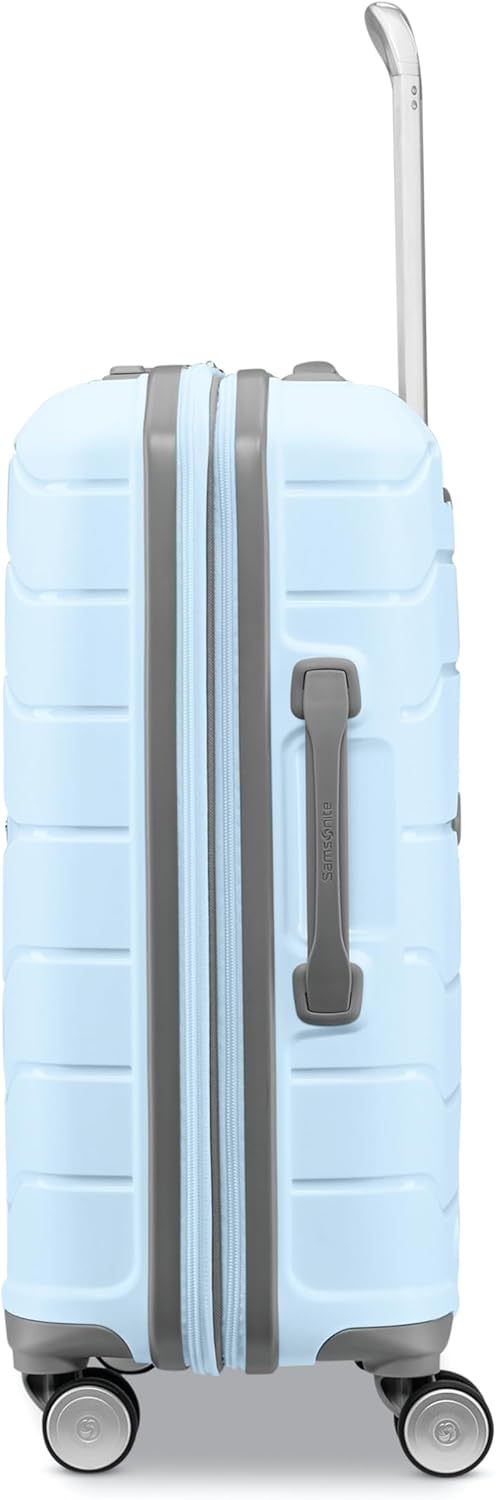Freeform Hardside Carry-On Luggage with Spinner Wheels - Hardshell Suitcase - TSA, Airline-Approved - Expandable Hard Shell, Smooth Rolling Wheels for Lightweight Travel - Navy