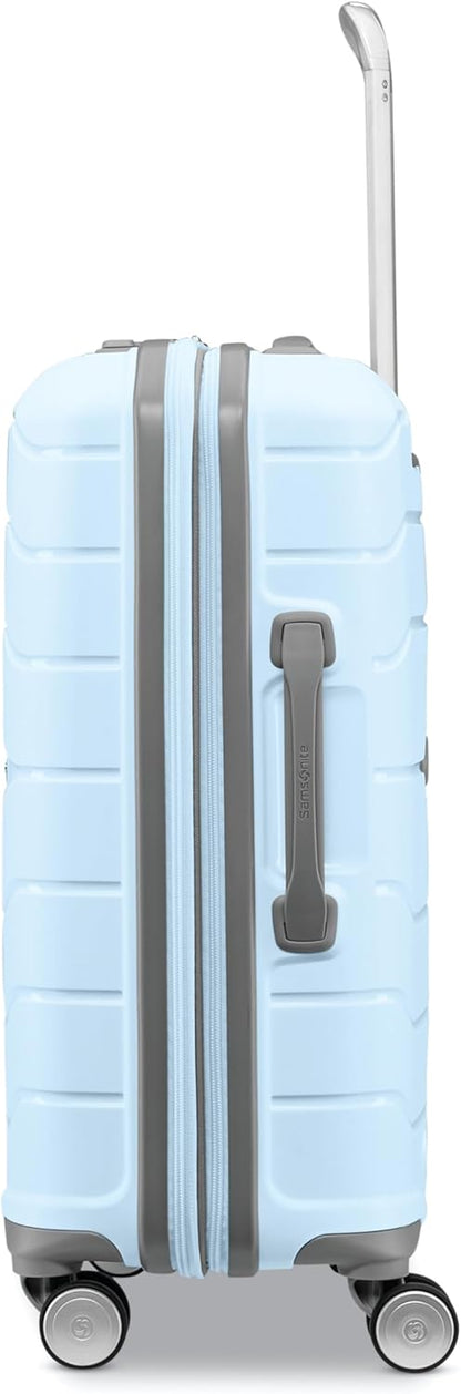 Freeform Hardside Carry-On Luggage with Spinner Wheels - Hardshell Suitcase - TSA, Airline-Approved - Expandable Hard Shell, Smooth Rolling Wheels for Lightweight Travel - Navy