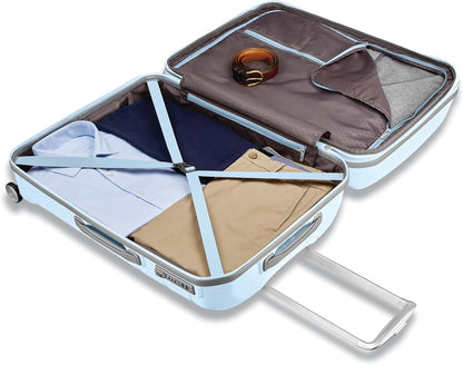 Freeform Hardside Carry-On Luggage with Spinner Wheels - Hardshell Suitcase - TSA, Airline-Approved - Expandable Hard Shell, Smooth Rolling Wheels for Lightweight Travel - Navy