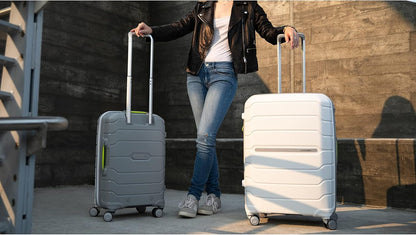 Freeform Hardside Carry-On Luggage with Spinner Wheels - Hardshell Suitcase - TSA, Airline-Approved - Expandable Hard Shell, Smooth Rolling Wheels for Lightweight Travel - Navy