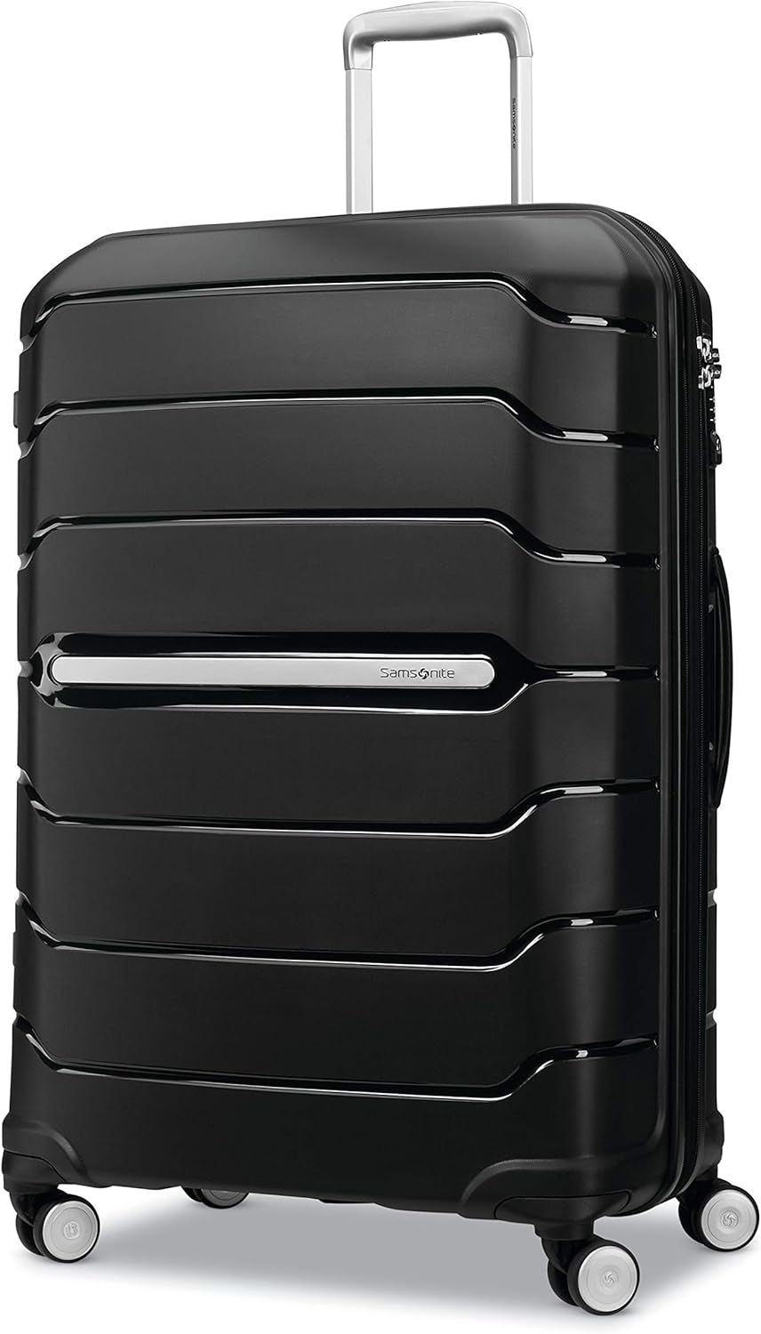 Freeform Hardside Carry-On Luggage with Spinner Wheels - Hardshell Suitcase - TSA, Airline-Approved - Expandable Hard Shell, Smooth Rolling Wheels for Lightweight Travel - Navy