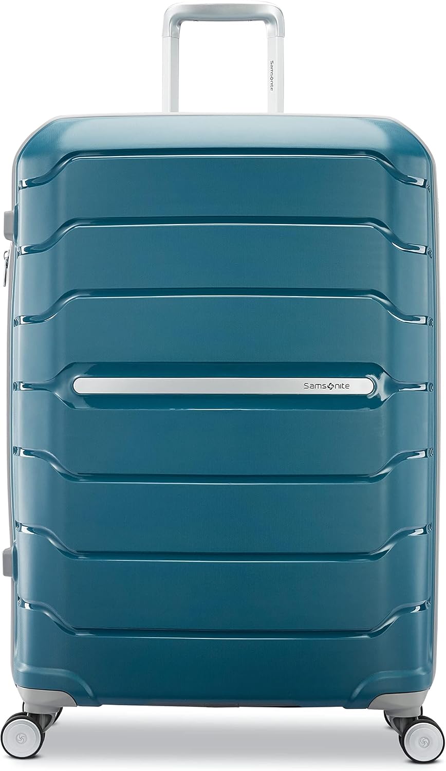 Freeform Hardside Carry-On Luggage with Spinner Wheels - Hardshell Suitcase - TSA, Airline-Approved - Expandable Hard Shell, Smooth Rolling Wheels for Lightweight Travel - Navy