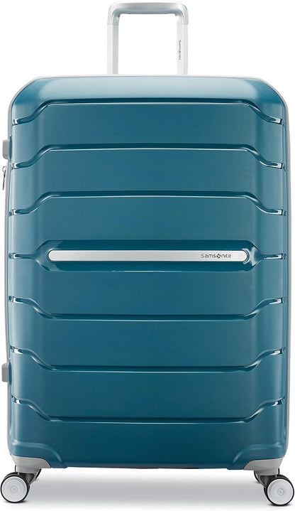 Freeform Hardside Carry-On Luggage with Spinner Wheels - Hardshell Suitcase - TSA, Airline-Approved - Expandable Hard Shell, Smooth Rolling Wheels for Lightweight Travel - Navy
