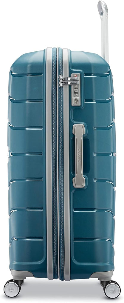 Freeform Hardside Carry-On Luggage with Spinner Wheels - Hardshell Suitcase - TSA, Airline-Approved - Expandable Hard Shell, Smooth Rolling Wheels for Lightweight Travel - Navy