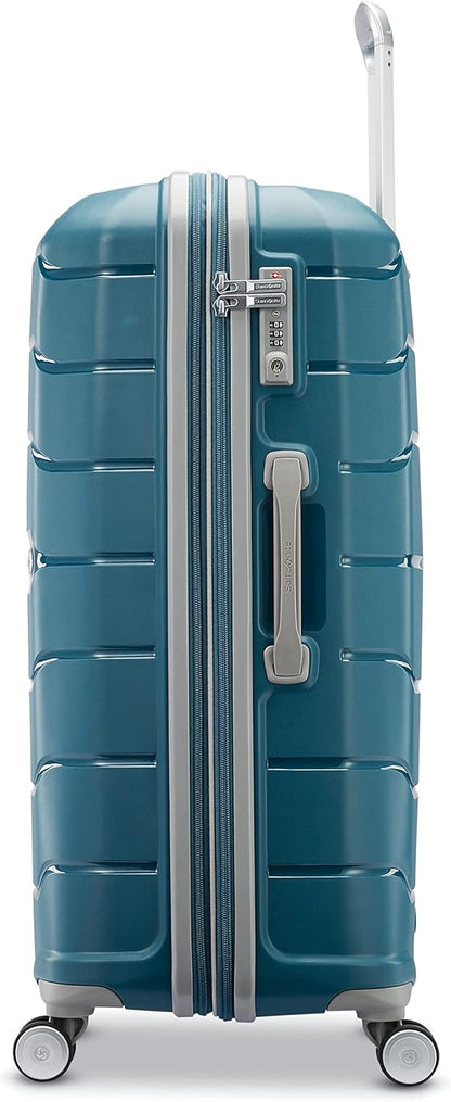 Freeform Hardside Carry-On Luggage with Spinner Wheels - Hardshell Suitcase - TSA, Airline-Approved - Expandable Hard Shell, Smooth Rolling Wheels for Lightweight Travel - Navy
