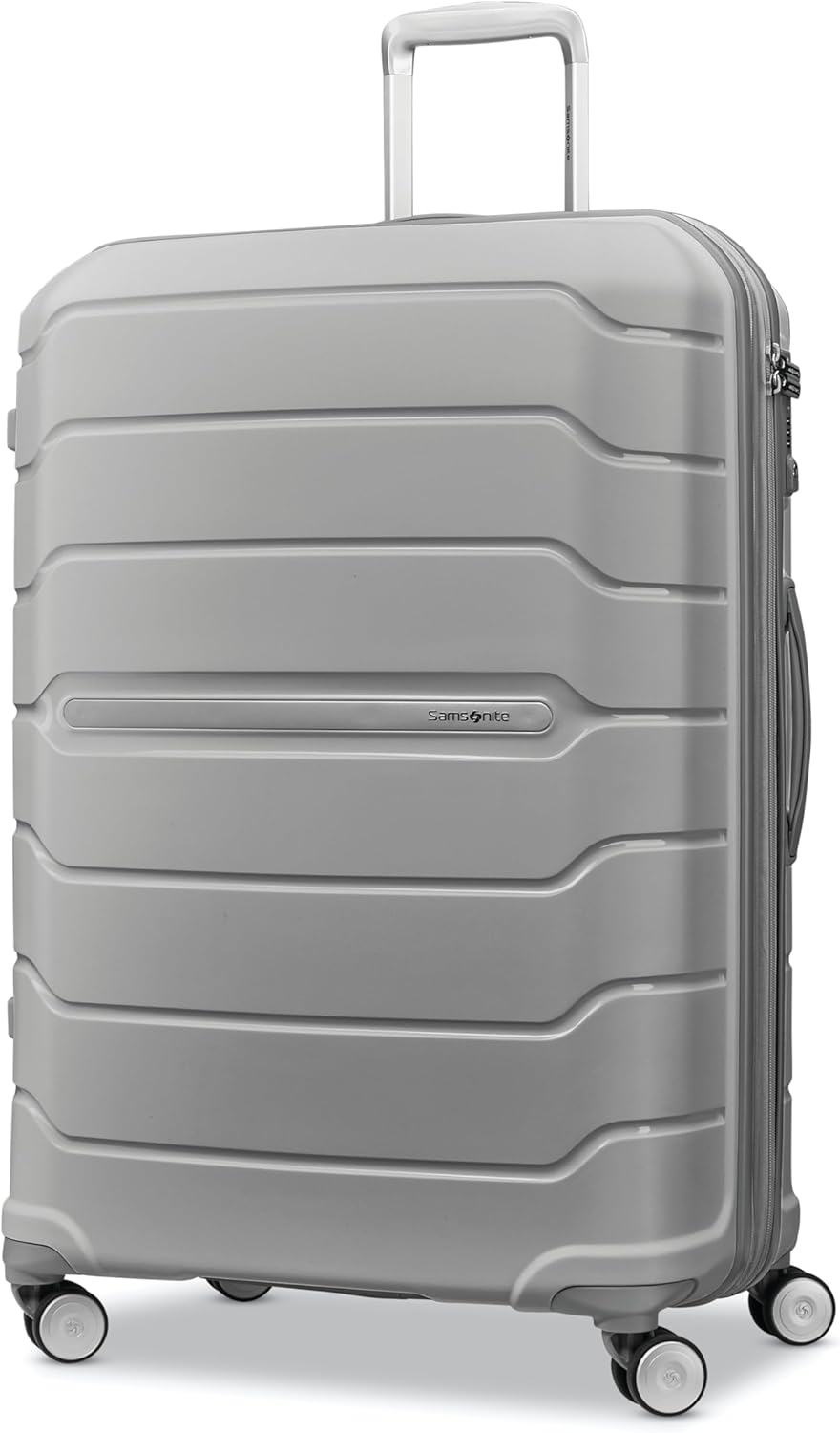 Freeform Hardside Carry-On Luggage with Spinner Wheels - Hardshell Suitcase - TSA, Airline-Approved - Expandable Hard Shell, Smooth Rolling Wheels for Lightweight Travel - Navy