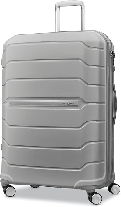 Freeform Hardside Carry-On Luggage with Spinner Wheels - Hardshell Suitcase - TSA, Airline-Approved - Expandable Hard Shell, Smooth Rolling Wheels for Lightweight Travel - Navy