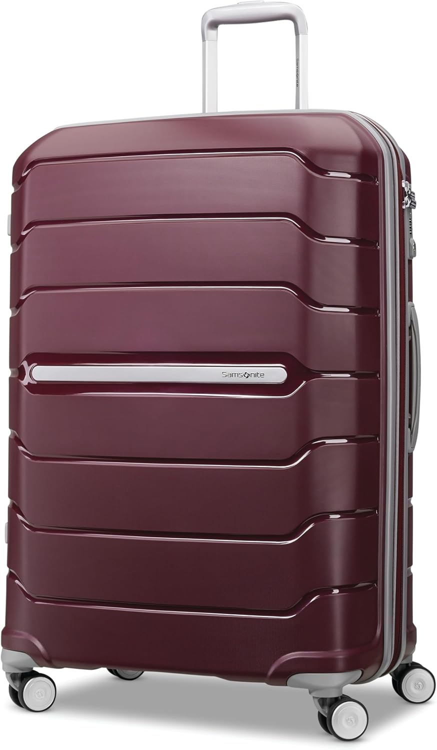 Freeform Hardside Carry-On Luggage with Spinner Wheels - Hardshell Suitcase - TSA, Airline-Approved - Expandable Hard Shell, Smooth Rolling Wheels for Lightweight Travel - Navy