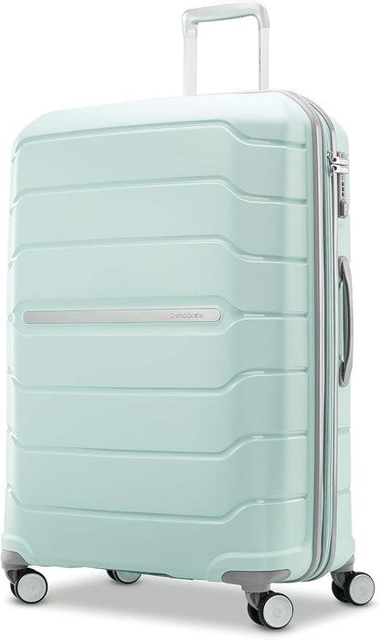 Freeform Hardside Carry-On Luggage with Spinner Wheels - Hardshell Suitcase - TSA, Airline-Approved - Expandable Hard Shell, Smooth Rolling Wheels for Lightweight Travel - Navy