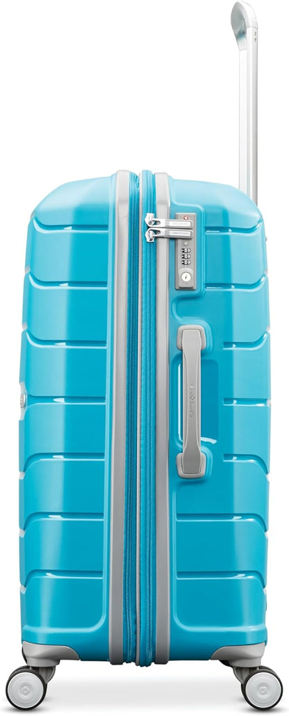 Freeform Hardside Carry-On Luggage with Spinner Wheels - Hardshell Suitcase - TSA, Airline-Approved - Expandable Hard Shell, Smooth Rolling Wheels for Lightweight Travel - Navy